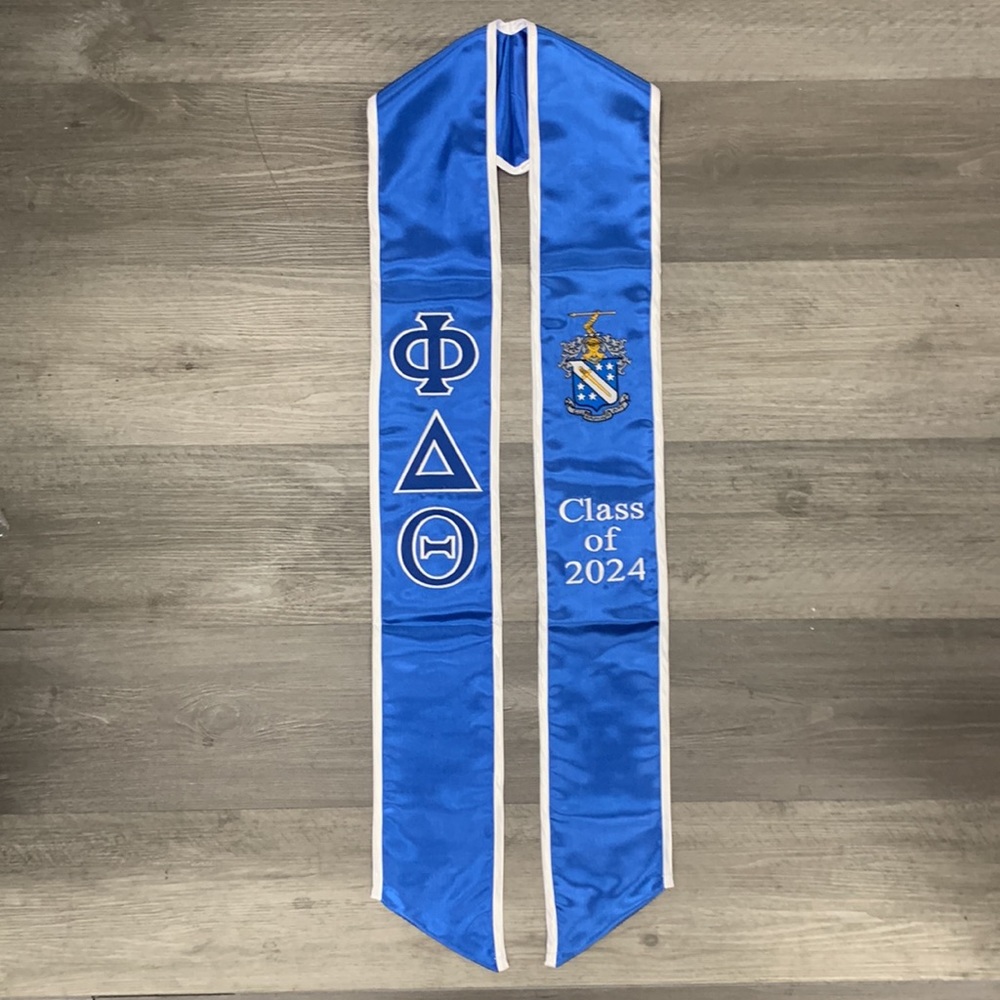 Phi Delta Theta Class of 2025 Graudation Stoles Sash